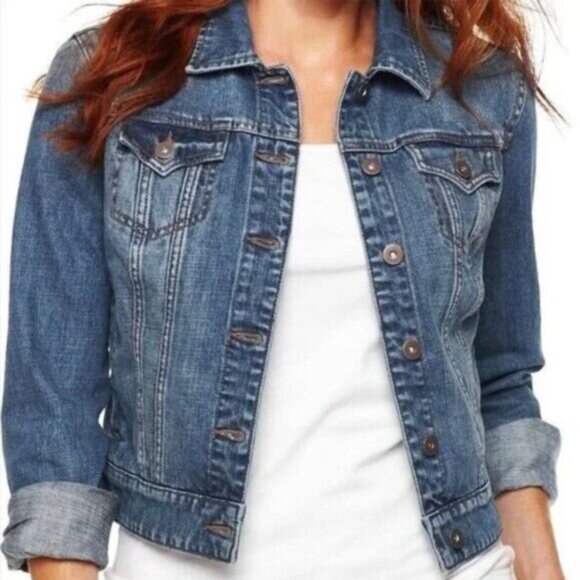 STYLUS 100% Cotton Classic Jean Jacket Medium Blue Sz XL P - Picture 1 of 9